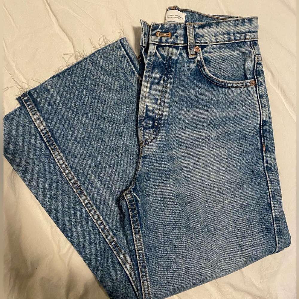 zara straight leg jeans